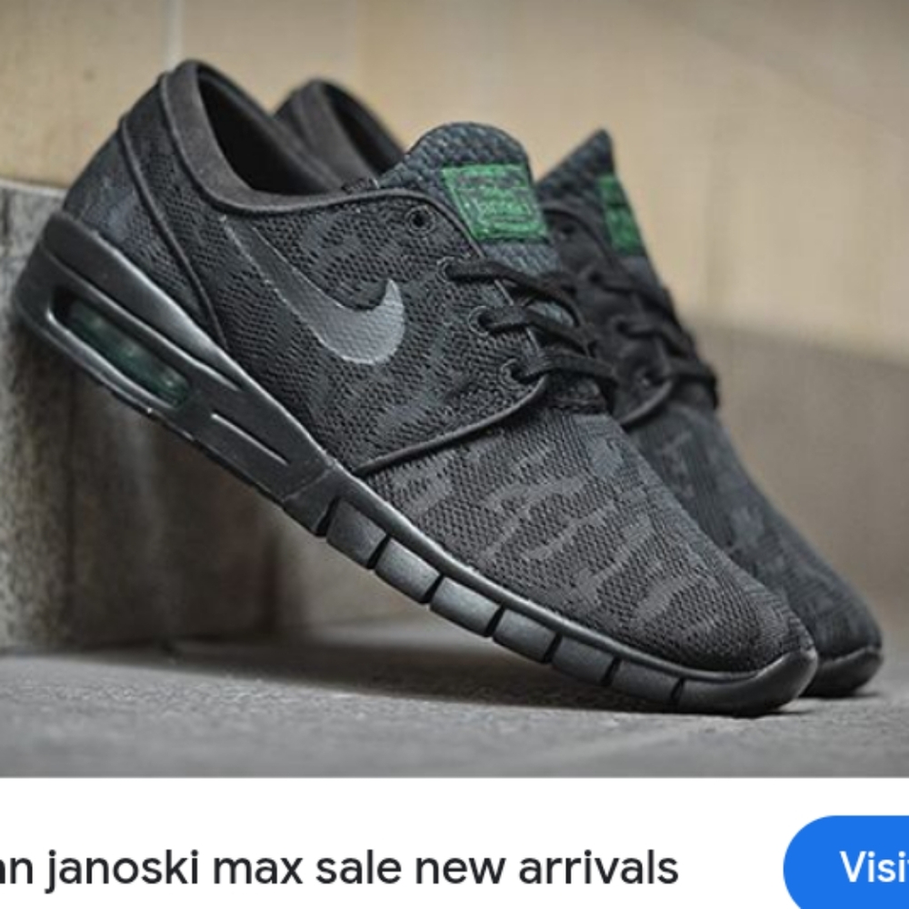 NEW CONDITION Men  Nike Air Max Janoski 2 Black  Shoes